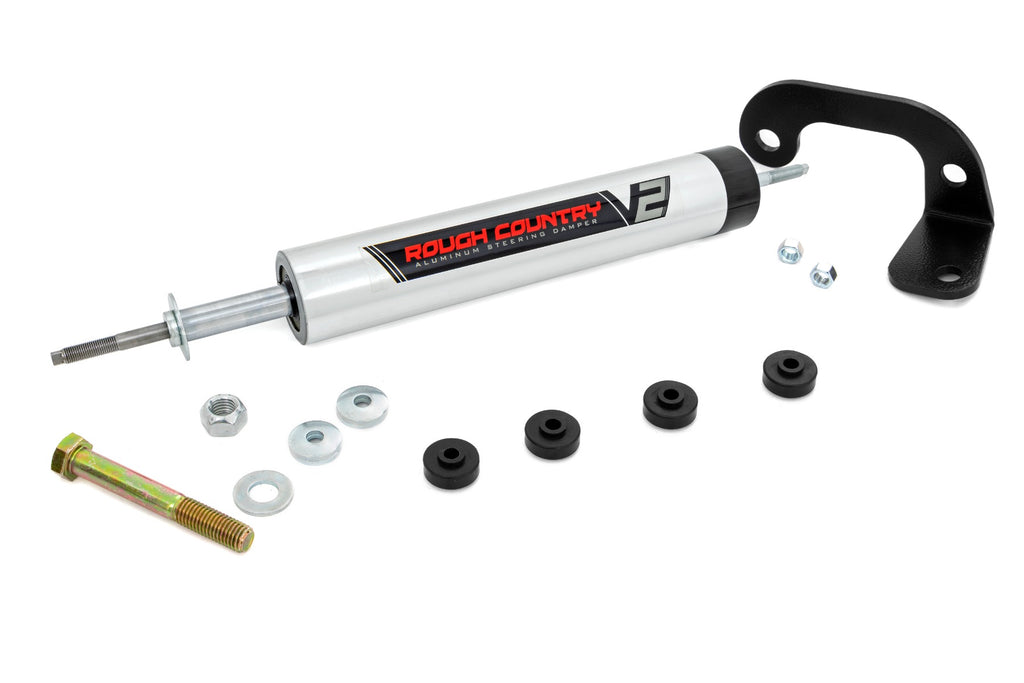 V2 Steering Stabilizer 4-6 Inch Lift Silverado/Sierra 1500 Truck & SUV (88-99) Rough Country