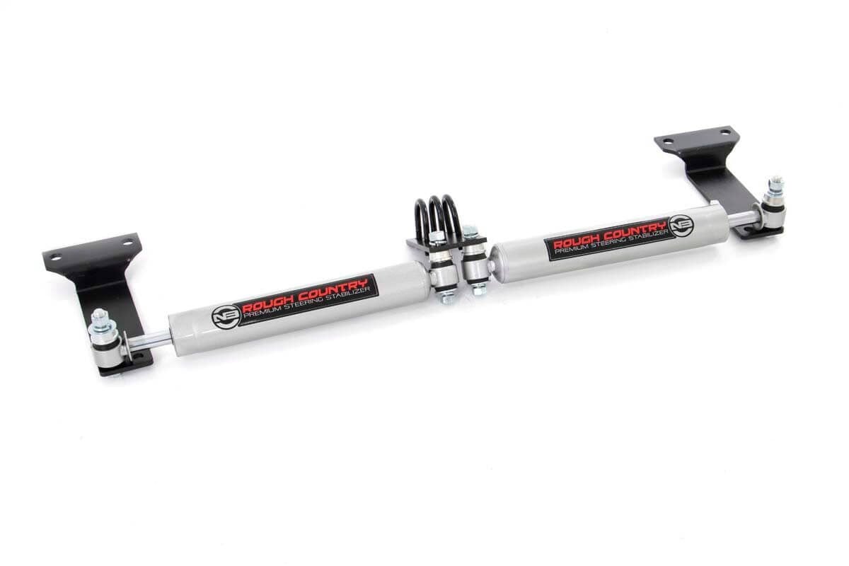 N3 Steering Stabilizer Dual 2-8 Inch Lift Ford Excursion (00-05)/Super Duty (99-04) Rough Country