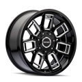 Mayhem 8118 Ordinance 20x9 / 5x127/139.7 BP / 87.1mm Hub Gloss Black Wheel w/ Milled Spokes