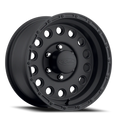 Aluminum Wheels 16x8 Rockcrusher 887B Satin Black -20 Offset 6 on 139.7 Bolt Pattern 107.95 Bore Raceline