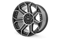 89 Series Wheel One-Piece Black Machined Gun Metal 17x9 Rough Country