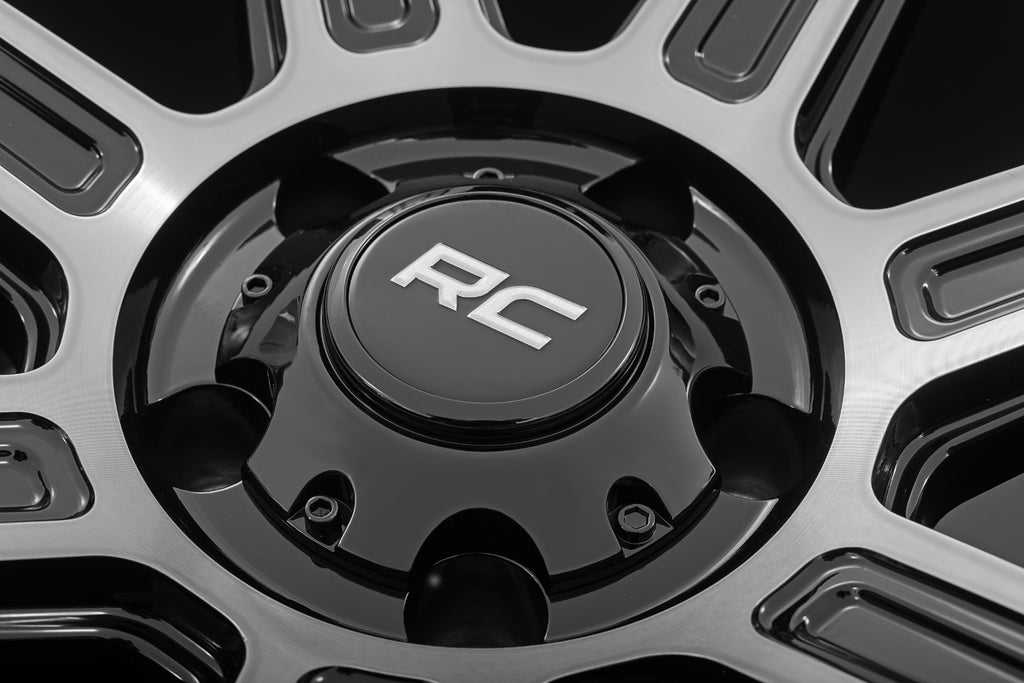 89 Series Wheel One-Piece Black Machined Gun Metal 17x9 Rough Country