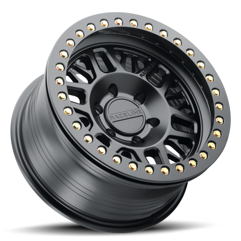 Raceline RT951B Ryno 17x9in / 5x127 BP / -38mm Offset / 83.82mm Bore - Satin Black Beadlock Wheel