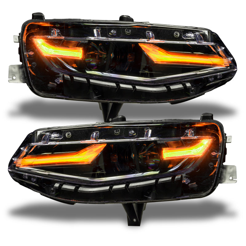 Oracle 19-21 Chevy Camaro LS/LT RGB+A Headlight DRL Kit - ColorSHIFT w/o Controller