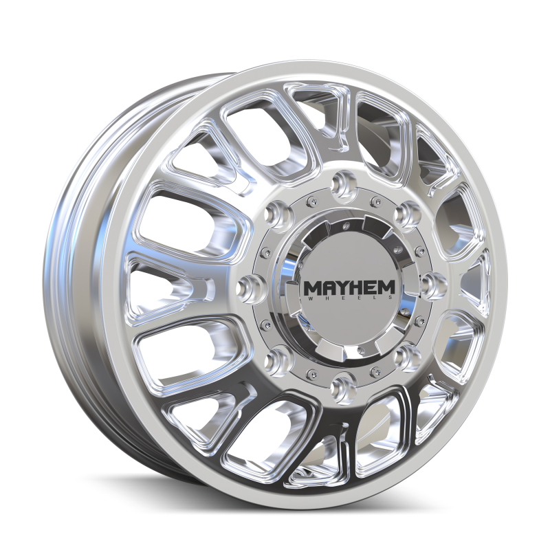 Mayhem 8107D Cogent Dually 17x6.5 / 8x165.1 BP / -142mm Offset / 121.3mm Hub Polished Wheel
