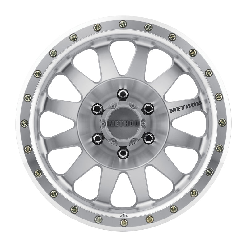 Aluminum Wheels 18x9 Double Standard MR304 Bolt Pattern 6 On 139.7 Offset -12 Lip Size 3.86 Machined SL Clear Coat Method