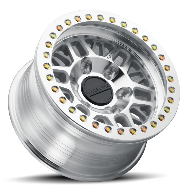 Raceline RT951M Ryno 17x9in / 5x139.7 BP / -12mm Offset / 108mm Bore - Machined Beadlock Wheel