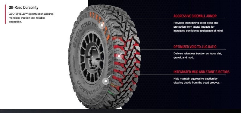 Yokohama Geolandar M/T G003 SXS Tire - 37X11.50R17 121Q