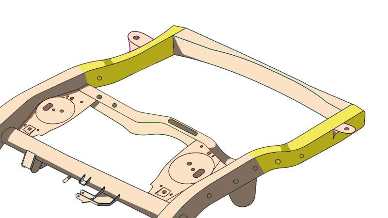 Rust Buster 07-14 FJ Cruiser Center Frame Section - Right Side