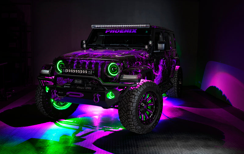 Oracle Oculus Bi-LED Projector Headlights for Jeep JL/Gladiator JT - w/ Simple Controller