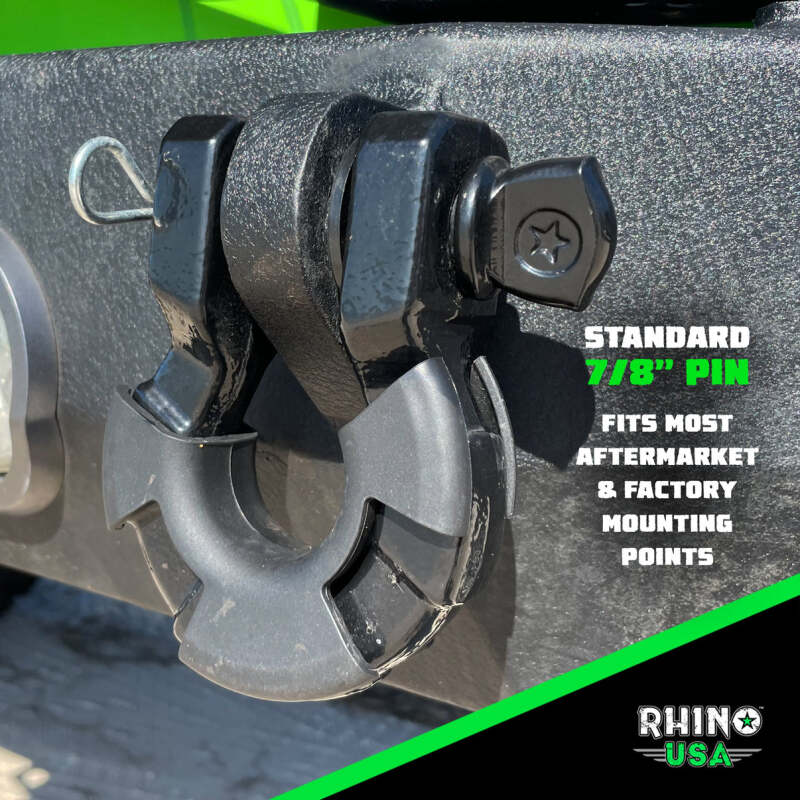 Rhino USA 8T Super Shackle 2-Pack (White)