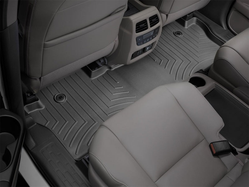 WeatherTech 2016+ Honda Pilot (Elite Trim Level ONLY) Rear FloorLiner - Black