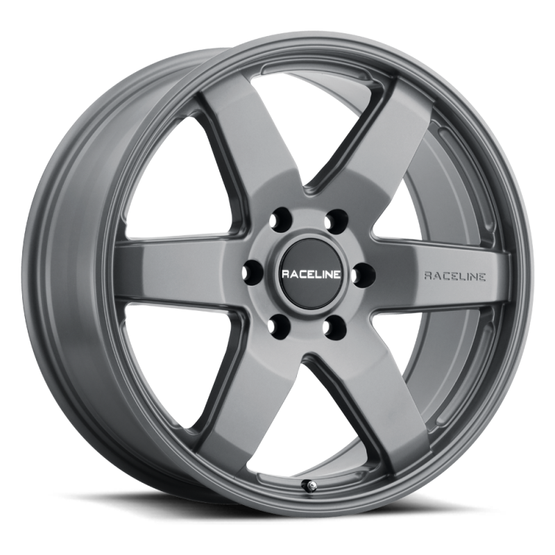 Raceline 942GS Addict 18x8in / 6x120 BP / 35mm Offset / 67.1mm Bore - Greystone Wheel