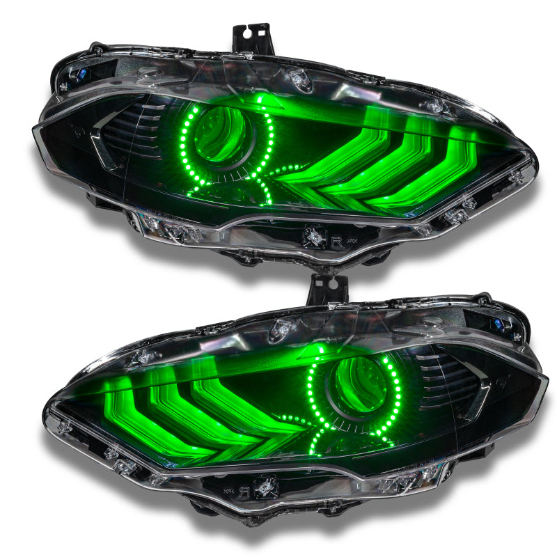 Oracle 18-21 Ford Mustang DRL Upgrade w/ Halo Kit - ColorSHIFT w/ BC1 Controller