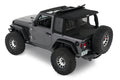 Bestop 18-26 Jeep Wrangler JL 2-Door Halftop Conversion Kit (Premium Black Twill)