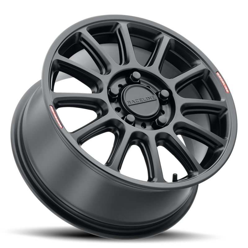 Raceline A14VB Alpha 15x7in/5x114.3 BP/56mm Offset/68mm Bore - Satin Black Wheel