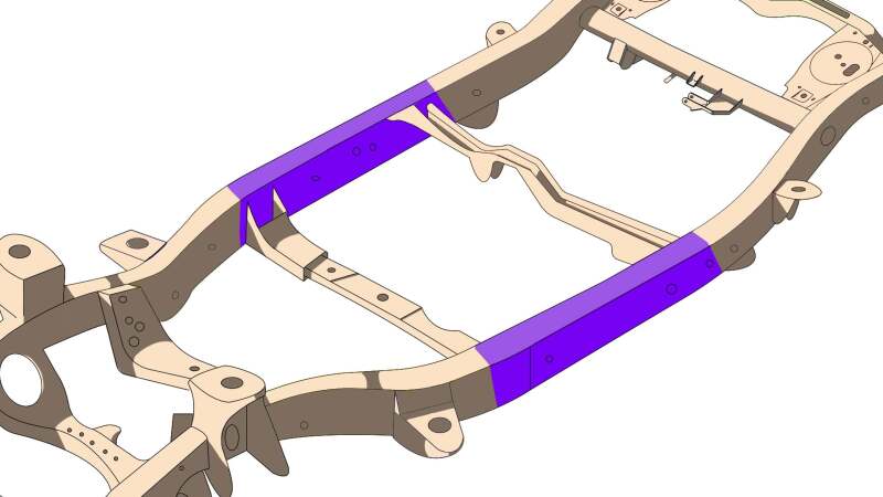 Rust Buster 07-14 FJ Cruiser Center Frame Section - Left Side