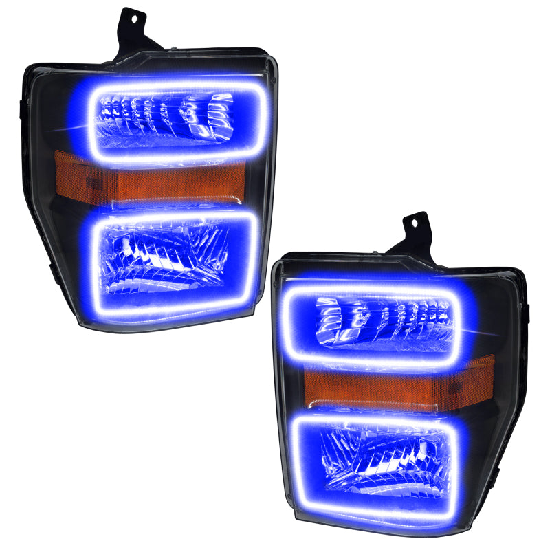 Oracle 08-10 Ford F250/350 LED HL - Black - ColorSHIFT w/ 2.0 Controller
