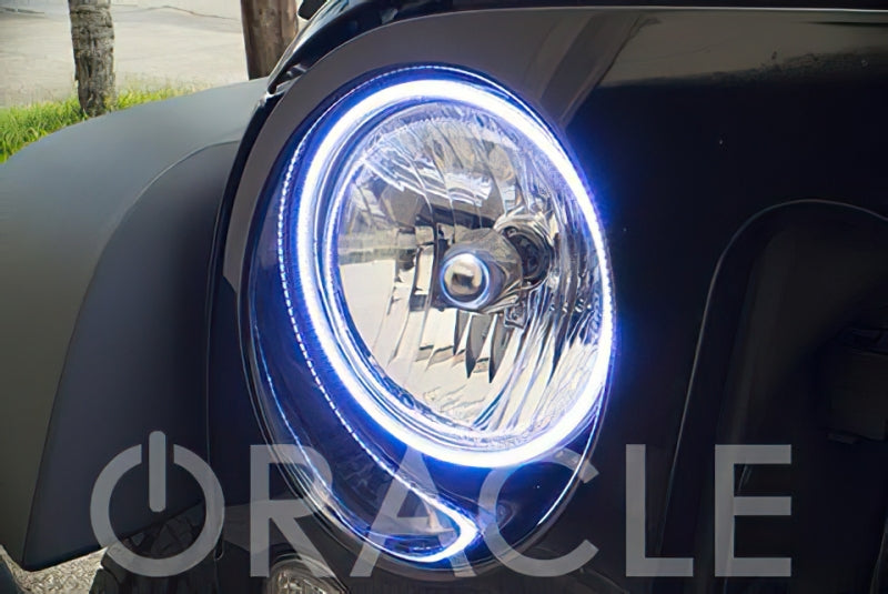 Oracle 7in Round Exterior Waterproof LED Halo Kit - ColorSHIFT w/ 2.0 Controller