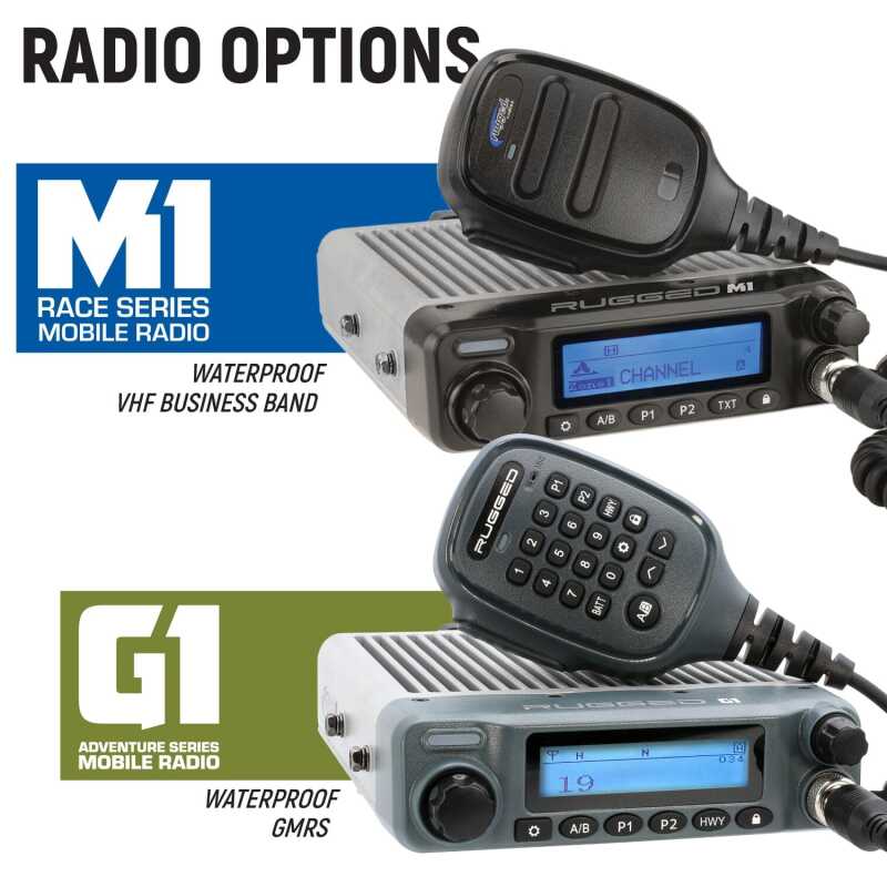 Rugged Radios Can-Am Comm/Mav Complete Comm Kit w/ BT 2-Way Radio - Dash Mount 696 Plus/ G1 GMRS