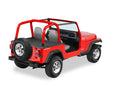 Cargo Deck Covers For Jeep 1992-1995 Wrangler YJ Factory Hardtop Removed No Belt Rail Channels Black Denim Bestop