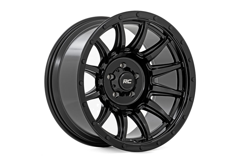 90 Series Wheel One-Piece Gloss Black 20x10 Rough Country