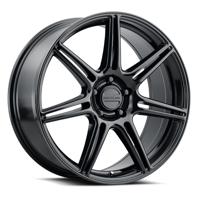 Raceline 148B Apex 20x8.5in / 5X114.3 BP / 40mm Offset / 72.62mm Bore - Gloss Black