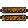 SAE J583 Compliant Selective Yellow Fog Light Pair Sr-Series Pro 6 Inch Street Legal Surface Mount Rigid Industries