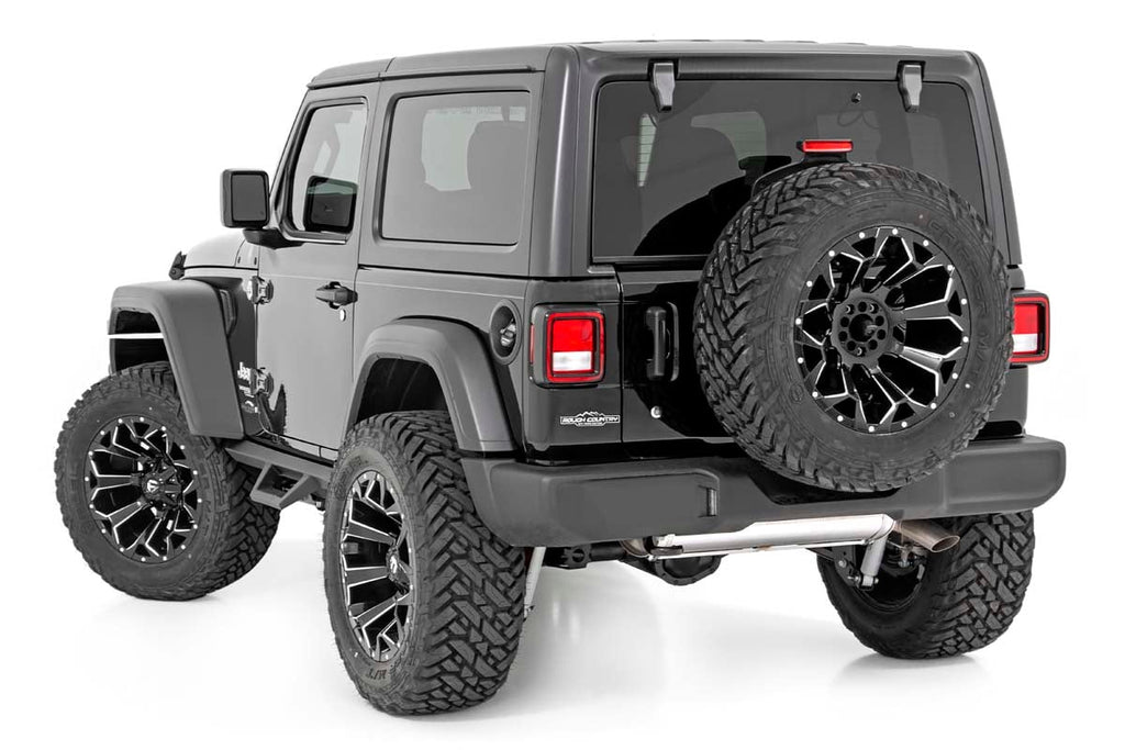 Contoured Drop Steps 2 Door Jeep Wrangler JL 4WD (2018-2026) Rough Country