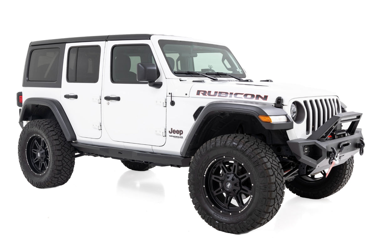 Rock Sliders Heavy Duty 4-Door 18-22 Jeep Wrangler JL 4WD Rough Country