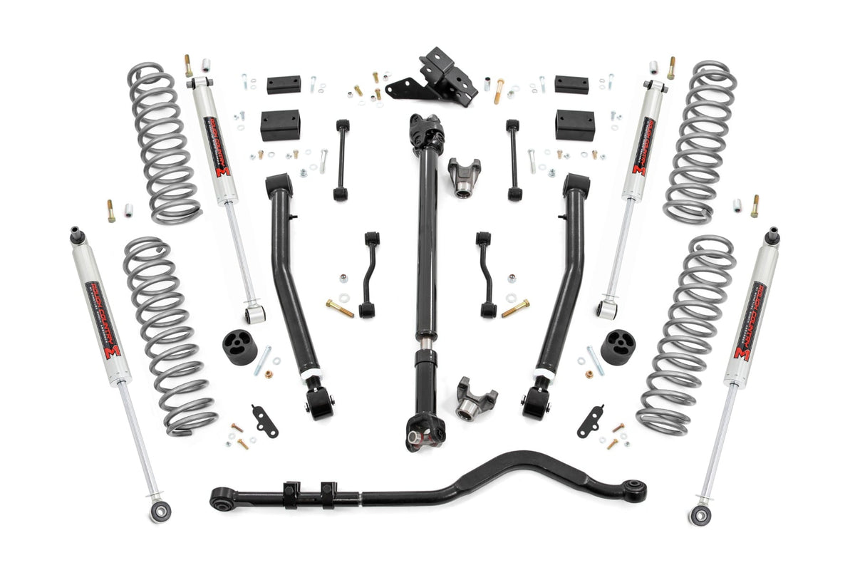 3.5 Inch Lift Kit Adj LCA FR D/S M1 Jeep Wrangler JL Rubicon (18-23) Rough Country