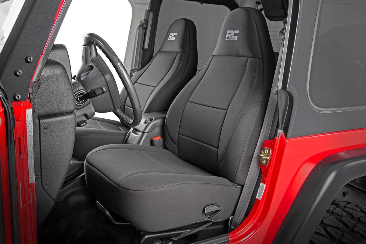 Seat Covers Front and Rear Jeep Wrangler TJ (03-06)/Wrangler Unlimited (04-06) Rough Country