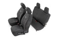 Seat Covers Front and Rear 2-Door Jeep Wrangler JK 4WD (2013-2018) Rough Country