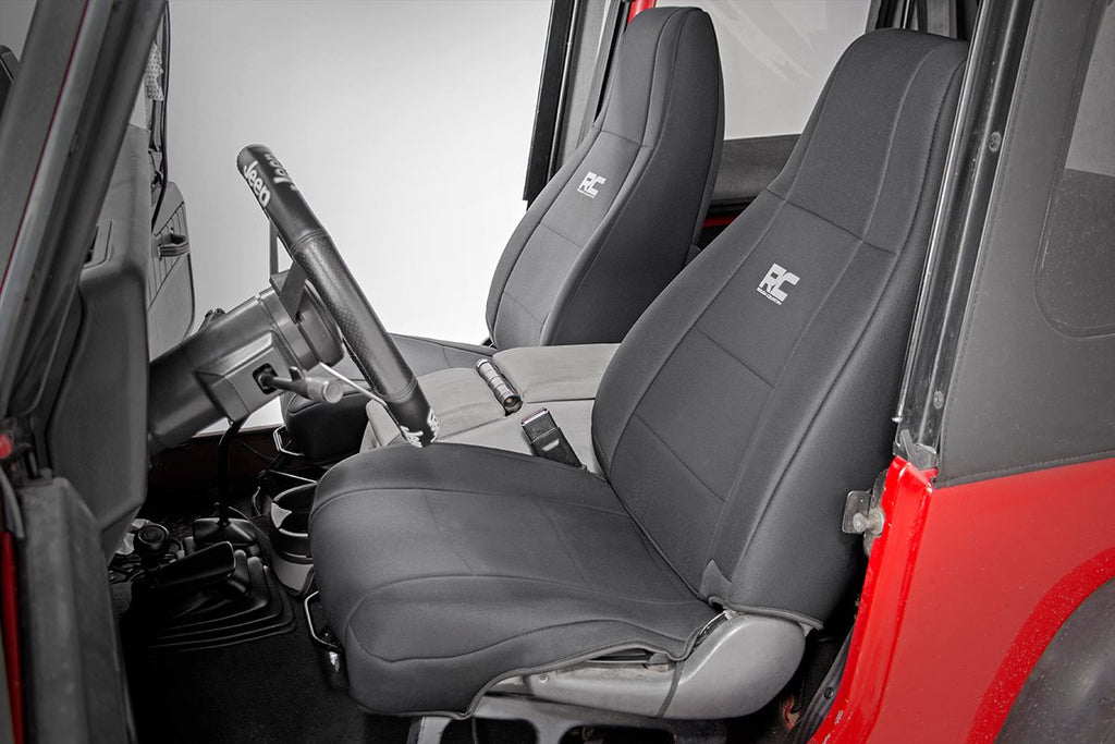 Seat Covers Front and Rear Jeep Wrangler YJ 4WD (1991-1995) Rough Country