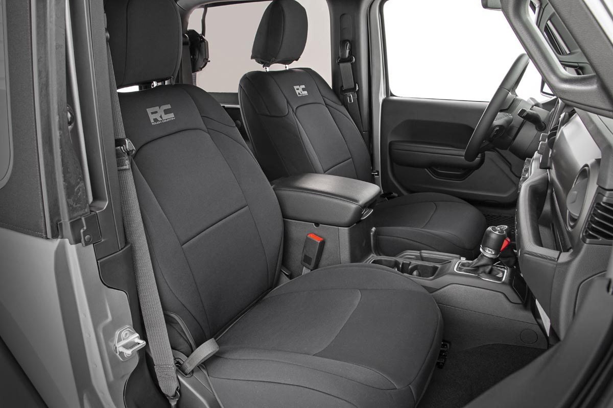 Seat Covers Front and Rear Jeep Wrangler JL 4WD (2018-2026) Rough Country