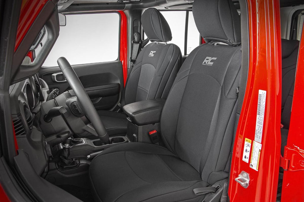 Seat Covers Front and Rear Jeep Wrangler JL 4WD (2018-2026) Rough Country