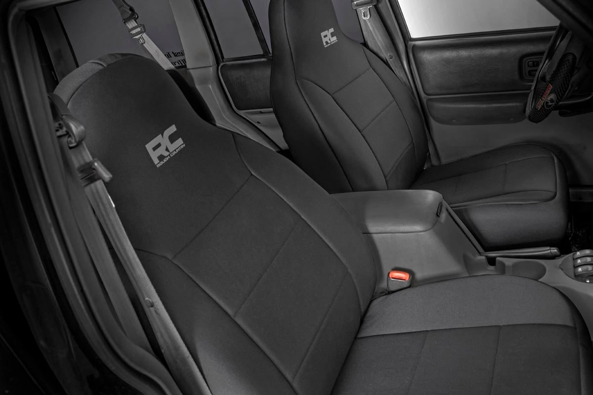Seat Covers Non Detach Headrest FR & RR Jeep Cherokee XJ 2WD/4WD (97-01) Rough Country