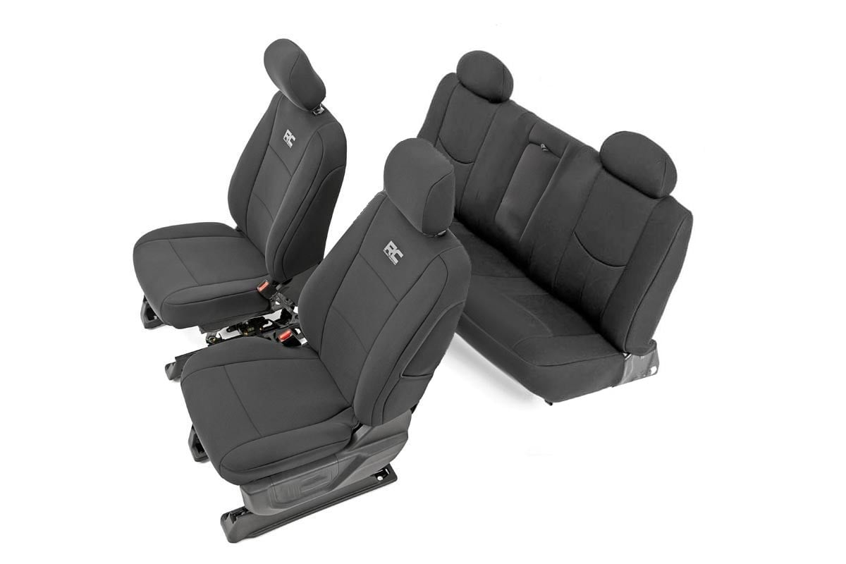 Seat Covers FR 40/20/40 & Rear Silverado/Sierra 1500 (14-18 & Classic) Rough Country