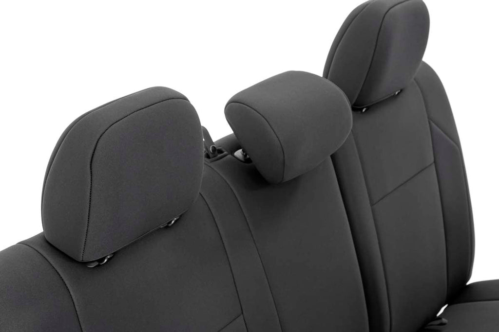 Seat Covers FR & RR Double Cab Toyota Tacoma 2WD/4WD (2016-2023) Rough Country
