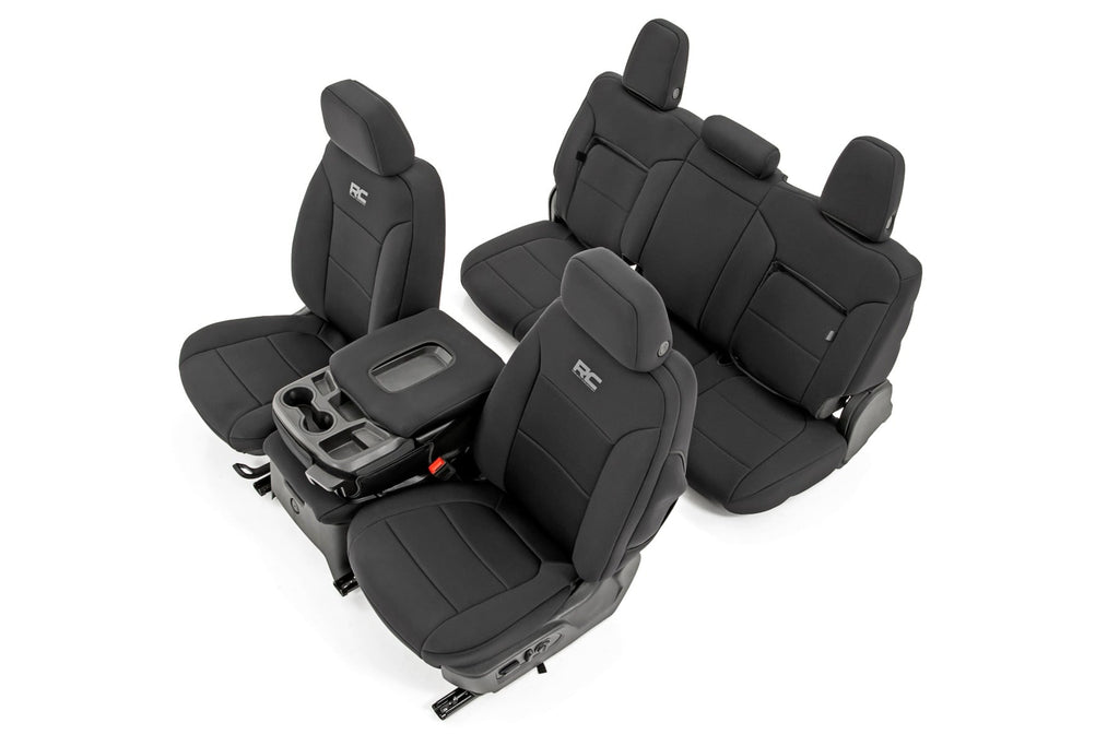 Seat Covers FR 40/40/20 & RR Back Storage Chevy/GMC Sierra 1500 (19-26)/Silverado 1500 (19-26) Rough Country