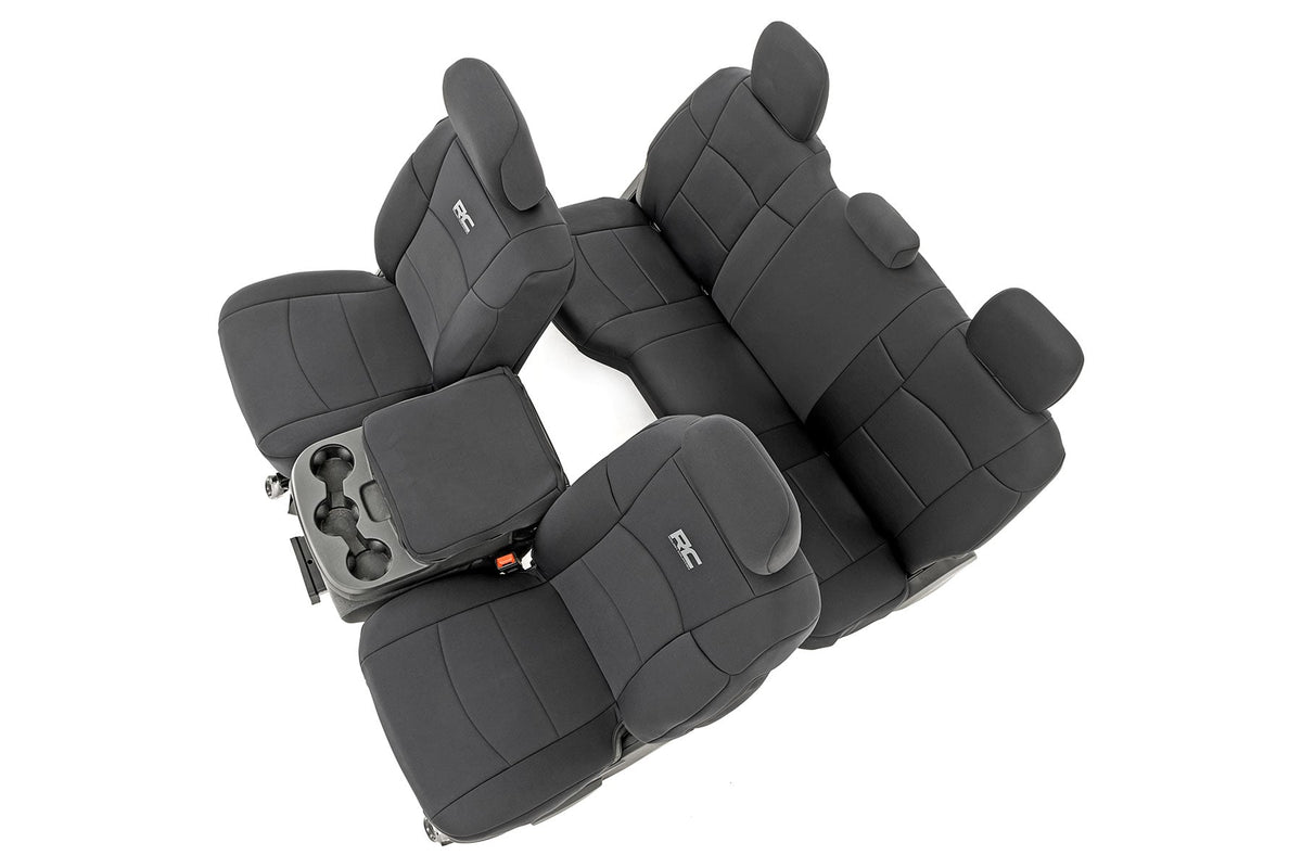 Seat Covers FR & RR 60/40 Rear Seat Ram 2500 2WD/4WD (2019-2026) Rough Country
