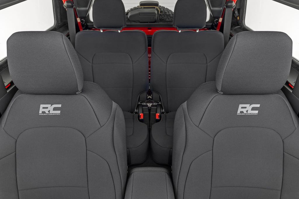 Seat Covers Bucket Seats FR & RR Ford Bronco (2 Door) 4WD (2021-2025) Rough Country