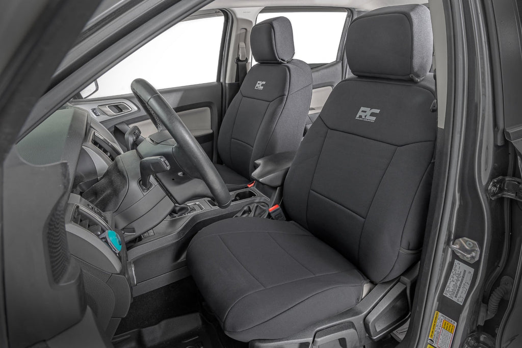 Seat Covers FR Bucket and RR Bench Ford Ranger 2WD/4WD (2019-2026) Rough Country