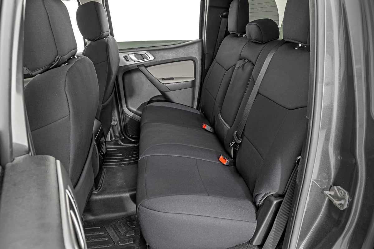 Seat Covers FR Bucket and RR Bench Ford Ranger 2WD/4WD (2019-2026) Rough Country