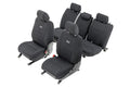 Seat Covers Gray FR & RR Crew Cab Toyota Tacoma 2WD/4WD (2005-2015) Rough Country