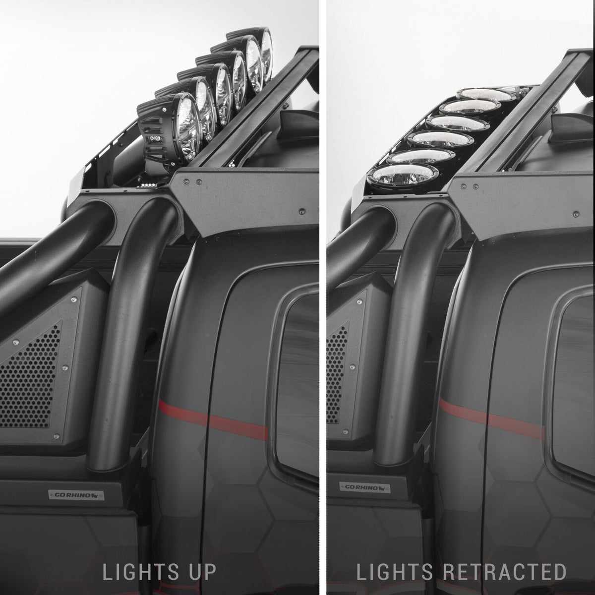 Sport Bar 2.0 with Power Actuated Retractable Light Mount For 2019-2026 Silverado/Sierra 1500 Go Rhino
