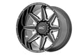 91M Series Wheel One-Piece Gloss Black 20x12 Rough Country