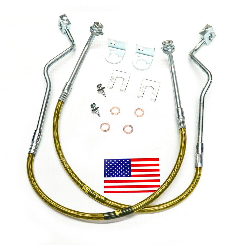 Bulletproof Brake Hose Front 1986 Ford Ranger and Bronco II with 4-6 Inch Lift Kit Superlift