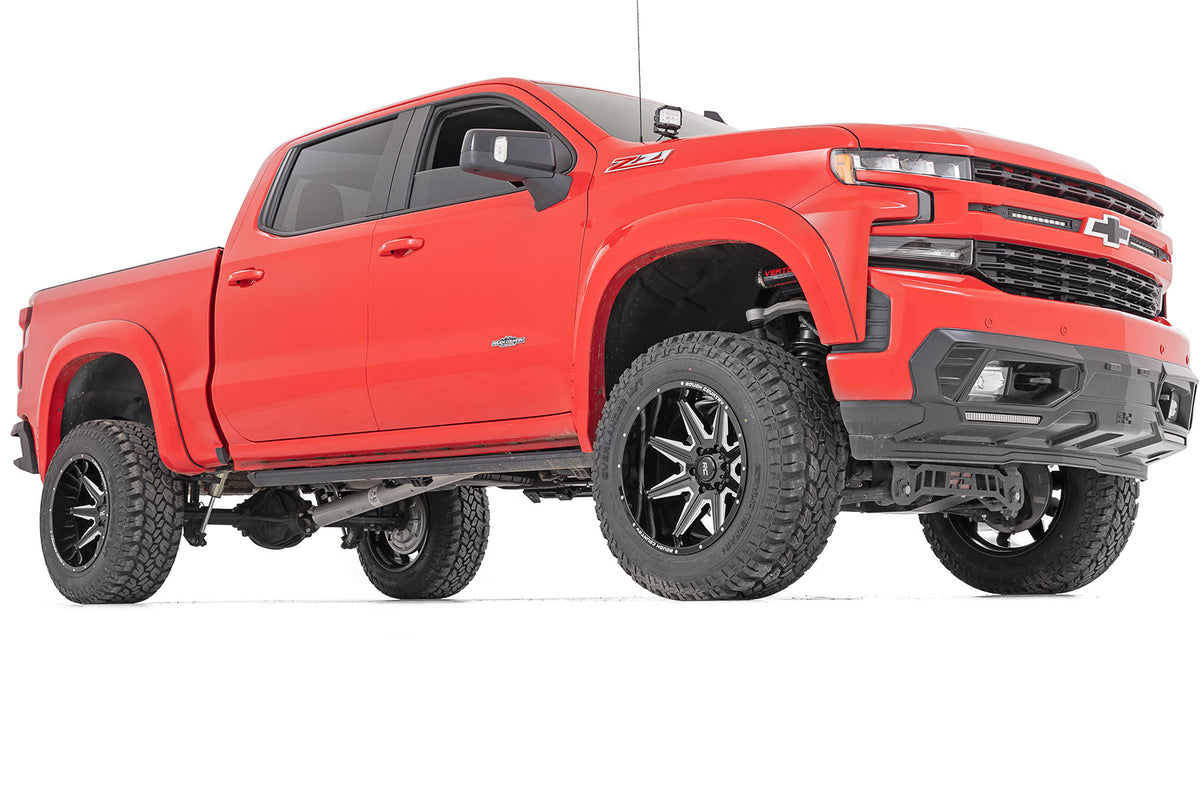 91 Series Milled One-Piece Gloss Black 22x12 6x5.5 -44mm Rough Country