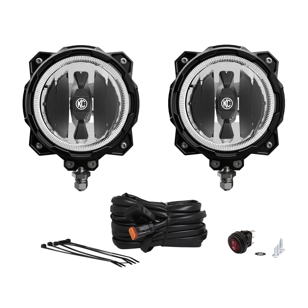 Pro6 Grav LED Inf Ring 6 Inch 2 Light System KC HiLiTES